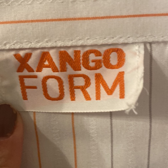 Xango Form striped button down top size large - Picture 4 of 6